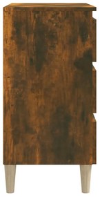 Servanta, stejar fumuriu, 60x35x69 cm, lemn compozit 1, Stejar afumat