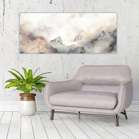 Tablou - Munte abstracție cu textura de marmură (120x50 cm)