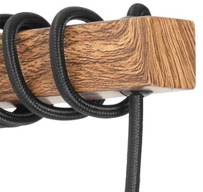 Lampă de perete industrială din oțel cu maro - Gallow