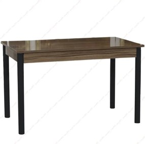 Masa bucatarie Bella nuc si negru, 120 cm