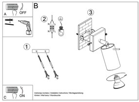 Spot crem 8x16 cm Etna – Sollux