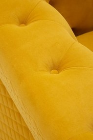 Fotoliu cu perna, mustar, 104X83X76 cm, Emy, Mauro Ferretti