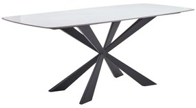 Masa Bucatarie/Dining Valgor Blat Piatra Sinterizata Gri 180x85 Cm