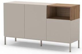 Comodă crem 140x80 cm Cailin – Marckeric