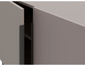 Comodă gri/bej joasă 200x80 cm Titan – Marckeric