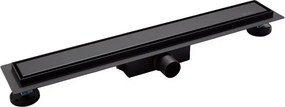 Set rigola pentru dus plus capac 120 cm Balneo Duplex Next negru periat