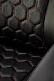 Scaun de birou Thomas piele ecologica negru H122 cm