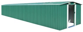 Sopron de gradina, verde, 257x779x181 cm, otel zincat