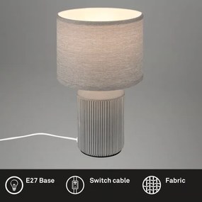Brilo - Lampă de masă INO 1xE14/10W/230V, gri