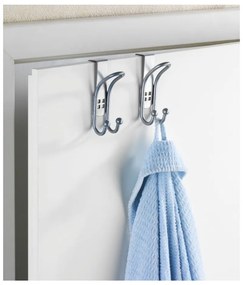 Set 2 cârlige suspendate pentru ușă Wenko Door Hook, argintiu