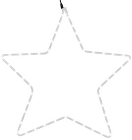 Figurina stea de Craciun, 48 LED-uri alb calde