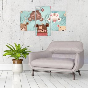 Tablou - Ursuleții veseli (90x60 cm)