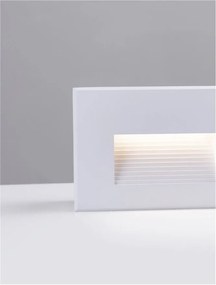 Spot LED incastrabil exterior, ambiental, IP65, POLKA alb