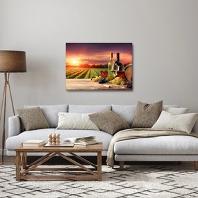 Tablou cu vie și vin (70x50 cm)