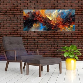 Tablou - Textura culorii (120x50 cm)