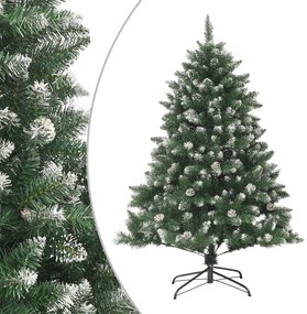 vidaXL Brad de Crăciun artificial cu suport, 120 cm, PVC