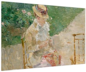 Tablou - Berthe Morisot, Young Woman Knitting, reproducere (90x60 cm)