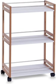 Cărucior de baie BAMBOO, raft - 3 niveluri, ZELLER