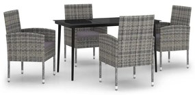 3099627 vidaXL Set de mobilier pentru grădină, 5 piese, antracit