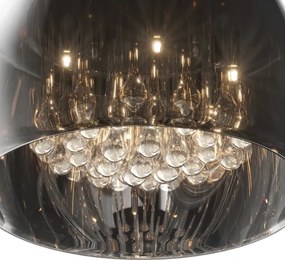 Sticlă de schimb universală CRYSTAL, JEWEL G9, Ø 40 cm, gri fumuriu