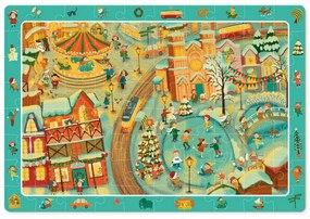 Dodo Picture Search Puzzle Iarna în oraș, 80 piese