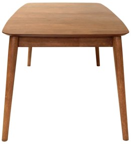 Masă de dining extensibilă cu aspect de lemn de nuc cu blat suplimentar 90x180 cm Montreux – Actona