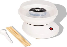 vidaXL Mașină vată de zahăr 48W albă