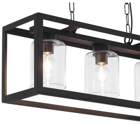 Jupiter 1805 - MC3 - Lustră pe lanț MACARI 3xE27/60W/230V negru