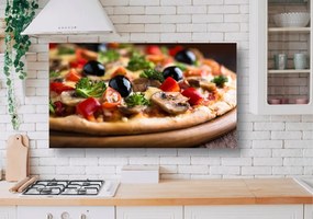 Tablouri Canvas Food - Pizza cu ciuperci si masline