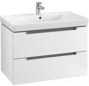 Dulap baza suspendat, Villeroy&amp;Boch Subway 2.0, 78.7x44.9x52cm, alb lucios, A69600DH