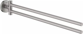 Bara dubla portprosop Grohe Essentials 44 cm crom periat Supersteel