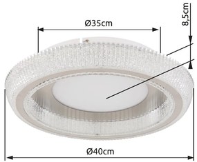Plafoniera LED design elegant SHARPER