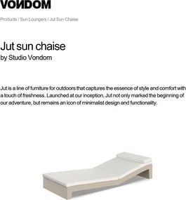 Sezlong plaja design modern premium JUT SUN CHAISE 44404 Vondom