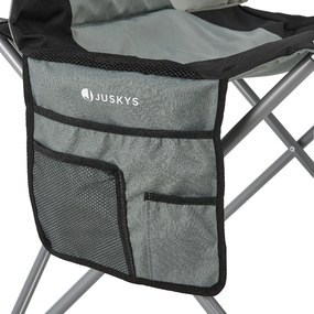 Juskys Scaune de camping Lido - gri
