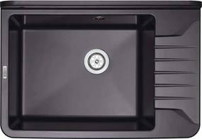 Garden Chiuvetă de serviciu, 1-cuvă - montare pe perete Finisaj: Negru ZYT_211A