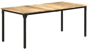 vidaXL Masă de bucătărie, 180x90x76 cm, lemn de mango nefinisat