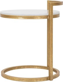 Măsuță auxiliară rotundă cu blat din marmură ø 40,5 cm Round Marble – Mauro Ferretti