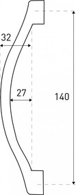 Mâner cabină de duș UK-13 BL