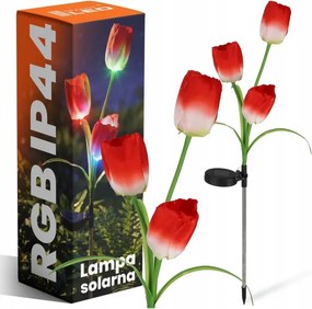 Lampă decorativă solară LED RGB 3xLED/3,7V 200 mAh IP44 tulipán