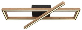 Plafoniera LED design indistrial Mandera negru 80x20cm
