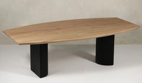 Masă lemn masiv de dining Wyda, 240 × 110 × 75 cm
