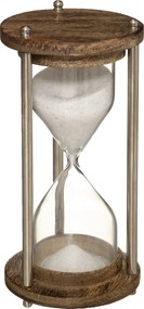 Clepsidra decorativa, din lemn de mango si metal