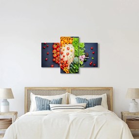 Tablou - Masa plină cu legume (90x60 cm)
