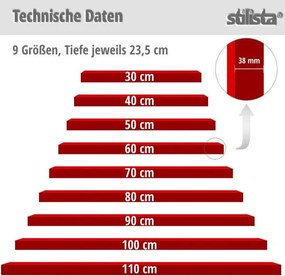 Raft de perete stilist Volato, 50 cm, lemn alb