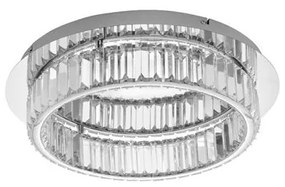 Plafoniera LED dimabila, cristal design elegant AURELIA crom 50cm