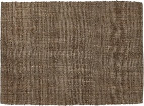 Covor din iută împletit manual, antiderapant, maro natural, 160 x 230 cm, 3000 GSM, „Jute Carpet"
