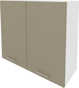 Corp Superior Lecce, 2 Usi, Taupe/Alb, 80 x 30 x 65 cm
