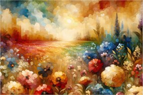 Tablou - Pajiște colorată (90x60 cm)