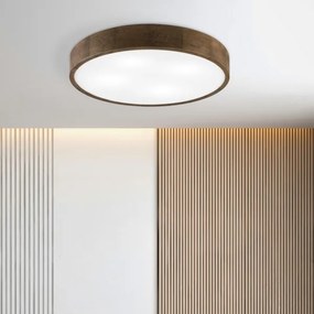 Brilagi - Plafonieră LED CARVALHO 4xE27/60W/230V, finisaj stejar-nuc, Ø 57,5 cm