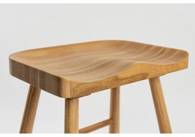 Scaun de bar în culoare naturală din lemn de stejar (înălțime șezut 65,5 cm) Vander – White Label
